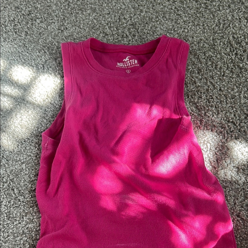hollister pink tank top size s women’s